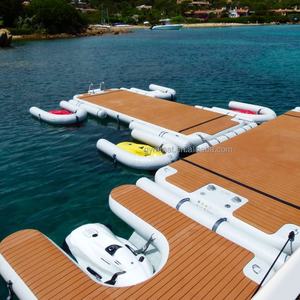 Plateforme de pêche flottante gonflable en PVC, quai pour jet ski avec échelle, neuf - Product Image 5