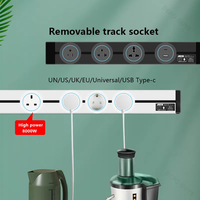 110-250V 32A prise d'extension électrique en alliage d'aluminium prise de système de piste de multiprise avec prises multi-adaptateurs universelles