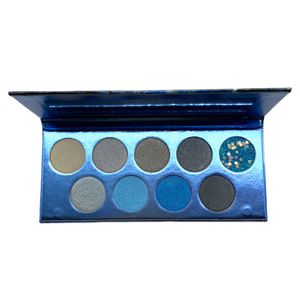 อายแชโดว์แบบแมทท์กันน้ำได้ตามต้องการพาเลทกระดาษสีฟ้ากระดาษแข็ง9เฉดสี - Product Image 1