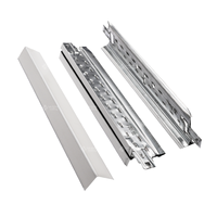 Grille de plafond suspendu à fentes en métal pour matériaux de construction, profilés en T, barres en T, grille de plafond à ligne fine, plafond à fentes