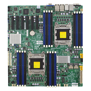 มาเธอร์บอร์ดเซิร์ฟเวอร์ E-ATX MBD-X9DRD-7LN4F พร้อม C602J LGA-2011คู่ (ซ็อกเก็ต R)Intel DDR3รองรับการจัดส่งที่รวดเร็วราคาดีใหม่ F - Product Image 1