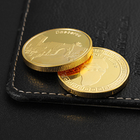 Monedas Personalizadas Promocionales Baratas, Monedas Antiguas de Oro con Logotipo en Relieve 3D de Doble Cara, Monedas de Espejo Brillantes Chapadas en Oro de Alta Calidad