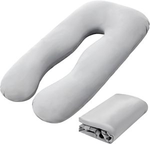 Almohada de Lactancia Suave para Embarazo, Almohada de Maternidad para Bebé, Almohada de Confort para Embarazo, Almohada de Soporte Corporal Completo en Forma de U, 11 Colores - Product Image 1