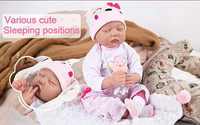 Muñeca Bebé Reborn de 22 Pulgadas con Ojos Cerrados Durmiendo, una Muñeca para la Compañía y el Juego de los Niños