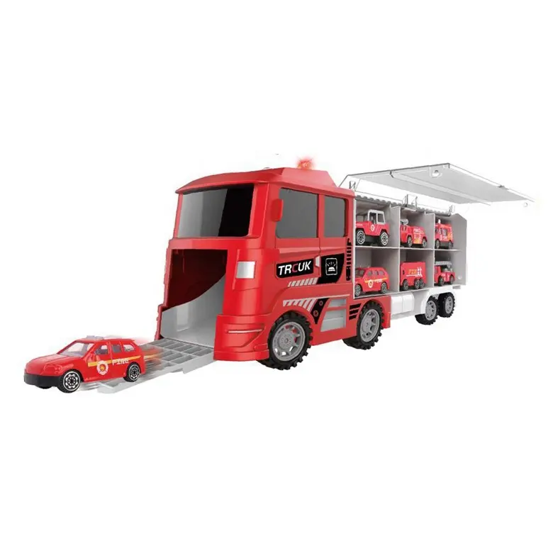 6 в 1 литой пожарный автомобиль с двигателем, мини-спасательная аварийная пожарная машина, игрушка для детей