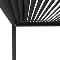 Arches étanches tonnelles structure d'abri de voiture à persiennes système solaire abri de voiture panneaux solaires transparents pergola aluminium d'extérieur