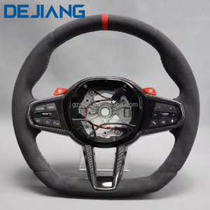 Volant de voiture en Alcantara avec bande rouge et bouton pour BMW X3 X4 X5 X6 G21 G22 G23 G20 G30 G01 G02 G08 G31 G38 Série 3 - Product Image 2