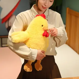 น่ารักจําลองไก่ใหญ่ของเล่นตุ๊กตาตุ๊กตาวันเกิดของขวัญเบาะรองนั่งขายส่งเครื่องกรงเล็บ 8 นิ้ว