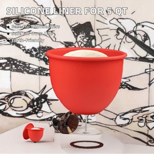 Spatules de pâtisserie en silicone de qualité alimentaire Evermore 5 Qt pour robot culinaire à tête inclinable, résistantes au four, compatibles lave-vaisselle, écologiques pour la cuisson - Product Image 2