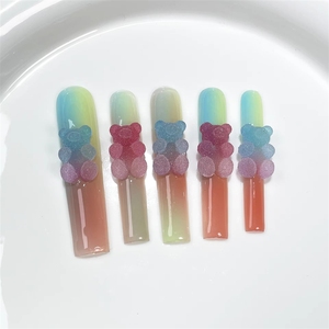 <span class=keywords><strong>Ongles</strong></span> à presser 3D faits main de haute <span class=keywords><strong>qualité</strong></span>, longs, forme cercueil, carrés, stiletto, mignons, <span class=keywords><strong>faux</strong></span> <span class=keywords><strong>ongles</strong></span> en acrylique, 10 pièces - Product Image 2