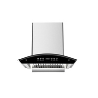Campana Extractora de Cocina Curva de Alta Calidad con Interruptor Táctil y Filtro Plano Extraíble, Potente Succión, Buen Precio