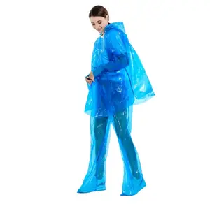 Новый дизайн, одноразовый раздельный дождевик, набор, водонепроницаемый дождевик, костюм, одноразовый дождевик