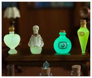 Decoraciones 3D DIY para Halloween y Pascua, Juguetes Luminosos de Dibujos Animados para Niños, Miniatura de Resina Luminosa, Botella Mágica con Luz - Product Image 1