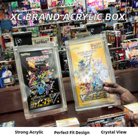 Boîte de rangement en acrylique transparente et polie de haute qualité pour cartes Pokémon TCG de la marque CYC – Étui moderne personnalisé pour l'affichage des jeux de cartes à collectionner