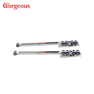 Thép không gỉ hiện đại đôi mềm treo đóng cửa van điều tiết trượt tủ quần áo cửa con lăn bánh xe - Product Image 2