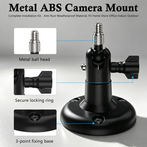 Soporte de Pared y Techo de Plástico ABS con Rosca de 1/4 de Pulgada Compatible con Cámaras de Seguridad <span class=keywords><strong>Arlo</strong></span> Eufy Ring para Interiores y Exteriores - Product Image 2