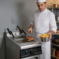Cuiseur à pâtes électrique JUSTA avec base de rangement, cuiseur à pâtes commercial en acier inoxydable pour restaurant, hôtel, traiteur, cuisine
