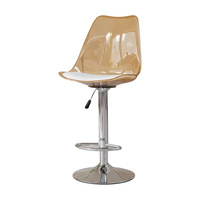 Tabourets de comptoir design moderne à dossier en PP Ekintop Tabouret de bar haut en plastique High Master Bar Chair Meuble de cuisine
