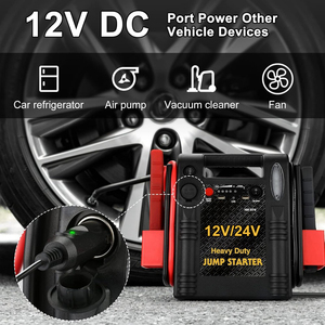 Démarreurs de batterie portables 12V/24V à charge rapide pour voitures et camions – Outil d'urgence sûr – Boîtier de démarrage de voiture HH974 – Démarreur de voiture - Product Image 4