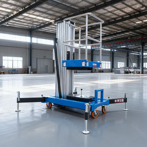 <strong>4</strong>-12M Single Mast Mobile Movable Lifter Single Person <strong>Lift</strong> Light Weight <strong>Lift</strong> <strong>Platform</strong> - Product Image 1