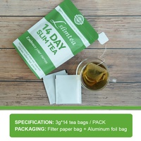 Thé minceur Chinaherbs pour adultes, environnement de production propre, stimule le métabolisme, perte de poids efficace, 14 jours