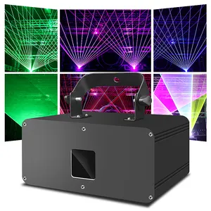 SHTX animación a todo color 3W RGB luz láser 15kpps 2W lámpara de proyector de luz láser para boda DJ Bar fiesta 1W haz de luces láser