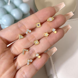 Per <span class=keywords><strong>Foxi</strong></span> donna alla moda 18K placcato in oro malocchio Design ipoallergenico in ottone orecchini per regalo principale in pietra zircone all'ingrosso - Product Image 1