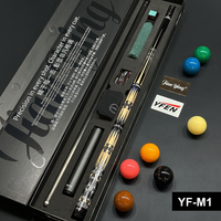 Queue de billard JIANYING YFEN en fibre de carbone, joint en alliage d'aluminium, 2 pièces, haute qualité, légère, M1-M4, 11,5 mm