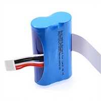 Baterai Lithium Silinder 18650 Kustom 7.4V 2600mAh 2S1P untuk Mesin POS