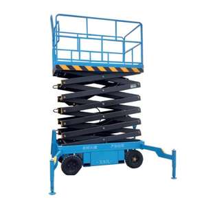 Plataforma Elevadora Hidráulica Eléctrica para Trabajos Aéreos, Plataforma Móvil de Tijera de 4/6/2012/14/18 Metros - Product Image 1