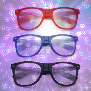 Lunettes de soleil optiques à effet miroir Divergent Love, amusantes et haut de gamme, en plastique, pour spectacle de feux d'artifice lumineux, idéales pour les fêtes et les événements. - Product Image 4