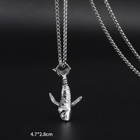 Mode Hip-Hop Cute Bear Dinosaurier Roboter Anhänger Halskette Rhodium Alloy Sweater Chain für Männer Frauen Kinder für den täglichen Gebrauch