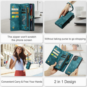 Чехол CaseMe в стиле ретро для iPhone 8 <span class=keywords><strong>plus</strong></span>, <span class=keywords><strong>7</strong></span> <span class=keywords><strong>plus</strong></span>, магнитные удобные чехлы на молнии, портативный кошелек, кожаный чехол для iPhone 6, <span class=keywords><strong>7</strong></span>, 8 <span class=keywords><strong>plus</strong></span>, чехол - Product Image 4