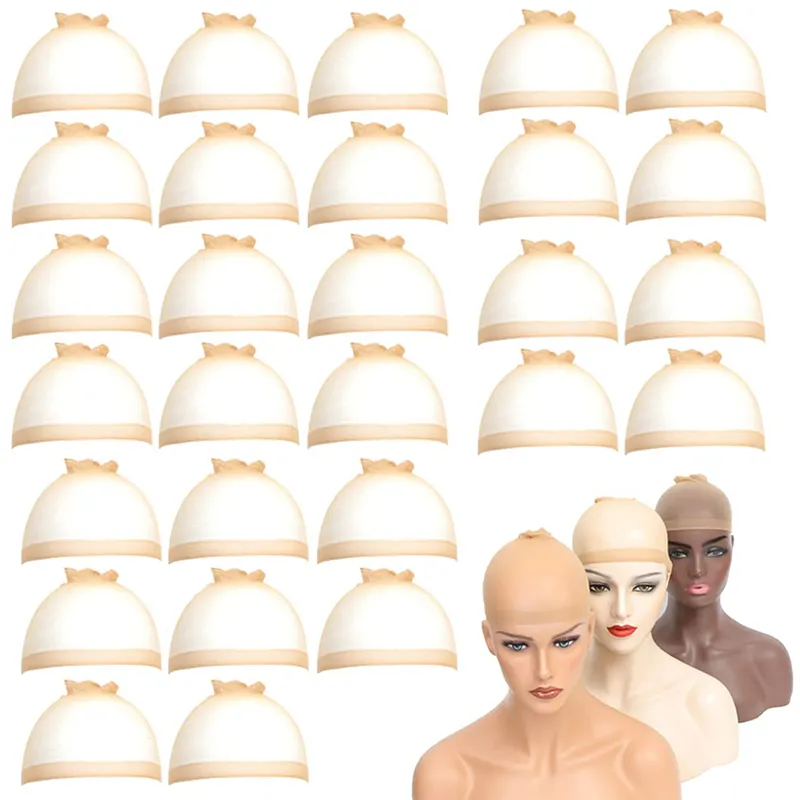 HD Wig Cap com Embalagem Personalizada Atacado Mesh Dome Cap Para Fazer Perucas Custom Wig Stocking Cap Para Mulheres Negras