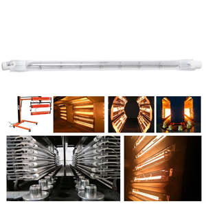 Lampe chauffante infrarouge à <span class=keywords><strong>tube</strong></span> unique transparente R7S <span class=keywords><strong>300W</strong></span>, chauffage <span class=keywords><strong>halogène</strong></span> IR - Product Image 1