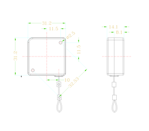 An toàn & bảo vệ chống trộm kéo hộp bán lẻ hiển thị kim loại cáp có thể thu vào an ninh Tether - Product Image 2