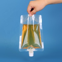 Sachet Buse Transparent en Plastique pour Boissons, 100ml 200ml 300ml, Vente en Gros