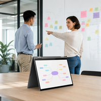 Nouvel ordinateur portable pliable à écran tactile de 15,6 pouces, 360 degrés, vente en gros, OEM personnalisé, AMD Ryzen 3 3200U, 16 Go de RAM, 512 Go de SSD, Windows 11