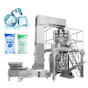 BAOPACK fabrika fiyat otomatik buz küpü paketleme makinesi tarih baskı ile