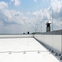 Membrane de toiture homogène autocollante en TPO monocouche résistante aux UV pour l'étanchéité des toitures