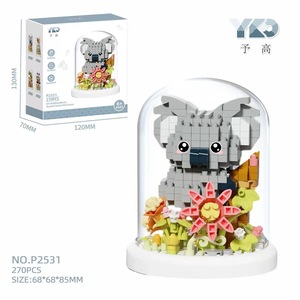Mini Micro <strong>Brick</strong> Cute Animals &amp; Insects, Capybara Panda Koala Butterfly Sakura Building <strong>Blocks</strong> - Product Image 3