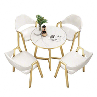 Ensemble de table et de chaises de salle à manger modernes de luxe pour 4 personnes, pour la maison, l'hôtel, l'appartement