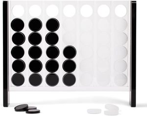 Jeu de Connect Four en acrylique transparent personnalisé en gros avec logo sérigraphié pour le divertissement familial - Product Image 5