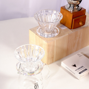 Patent V Shape <b>Coffee</b> Drip <b>Filter</b> Cup Plastic <b>Coffee</b> Dripper for 1-2 people - Product Image 3