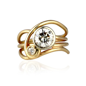 Anello Indice Multistrato Irregolare a Più Linee, Fascia Creativa alla Moda per Feste, Ufficio e Outfit Quotidiani - Product Image 4