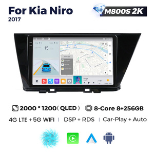 Mekede mới QLED Android 13 Xe Màn hình cảm ứng màn hình 2 Din Xe đài phát thanh Wifi BT 5.0 GPS navigation cho ka70 Kia niro 2017 9 inch - Product Image 2