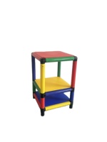 Ensemble de toboggans en plastique combinés pour les écoles, les garderies, les maisons, les aéroports et les aires de jeux intérieures, équipement de terrain de jeu intérieur avec matériau PE