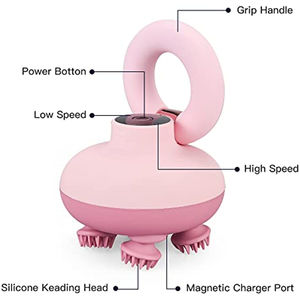 Masajeador Recargable PARA EL Cuero Cabelludo, Vibración Shiatsu, Cabeza PARA EL Cuero Cabelludo - Product Image 5