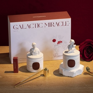 Moderna Candela Senza Fiamma INS Apollo David in Ceramica con Coperchio e Confezione Regalo per Ospiti di Matrimonio, <span class=keywords><strong>Compleanno</strong></span>, San Valentino - Product Image 2