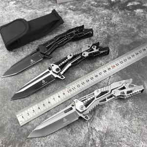 Cuchillo Plegable Mecánico EDC de Alta Calidad para Exteriores, DIY OEM, Hoja de Acero Inoxidable 5CR13MOV, Mango de Acero Inoxidable para Camping y Bolsillo - Product Image 6